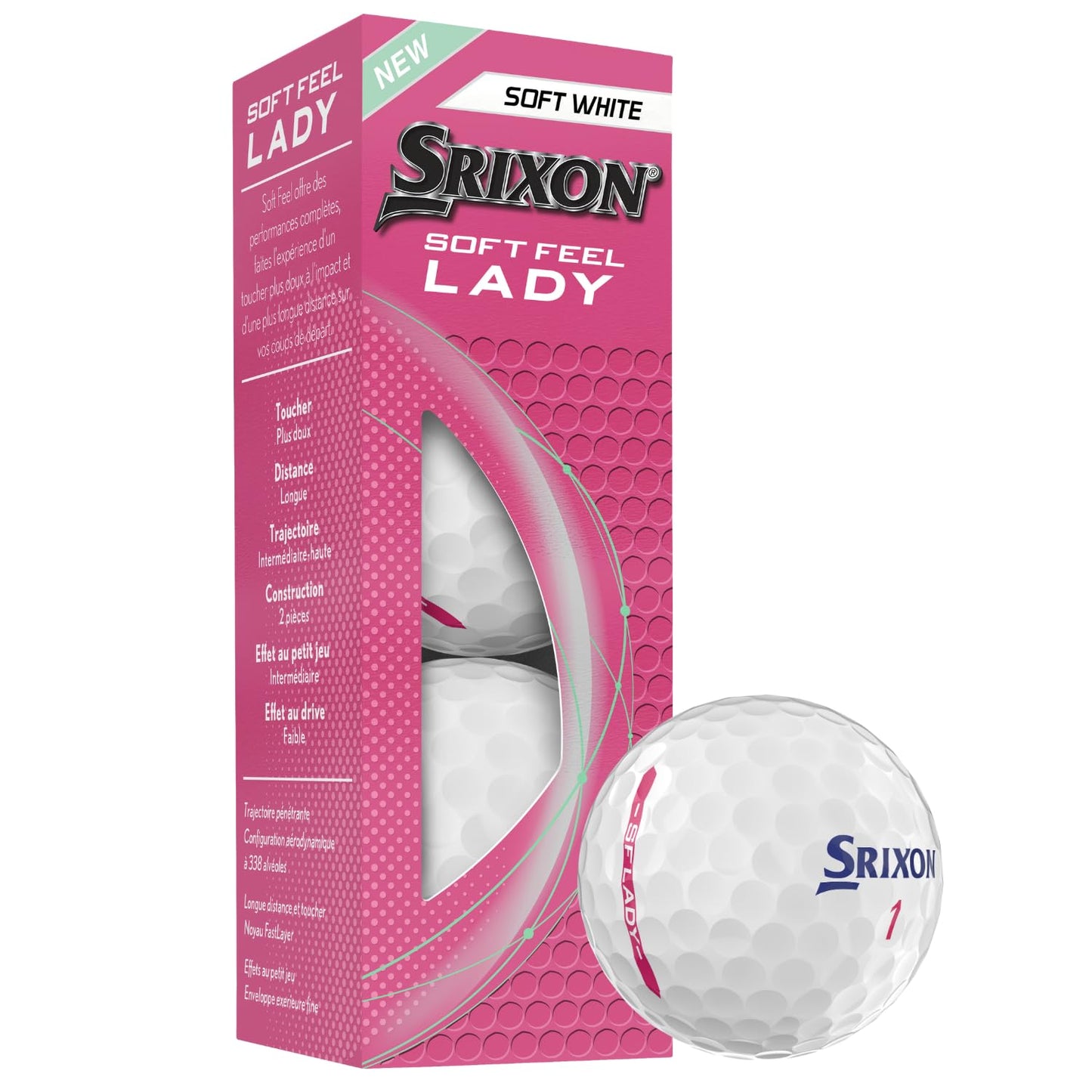 Srixon Soft Feel Lady Golf Balls - Dozen