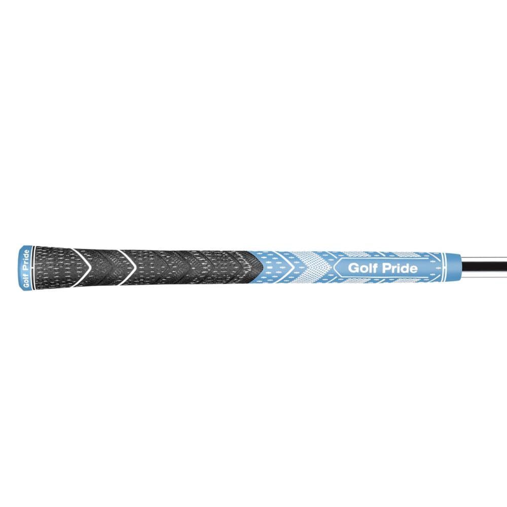 Golf club grip with 'Golf Pride' branding on a white background