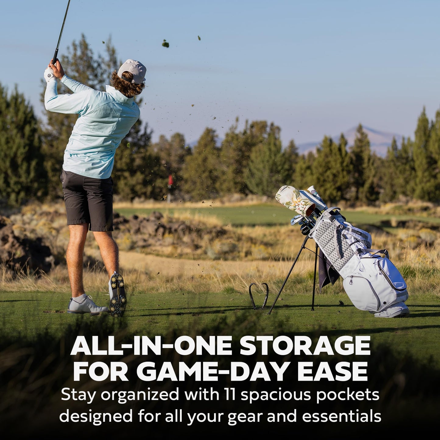 Ad image of Sun Mountain golf product features