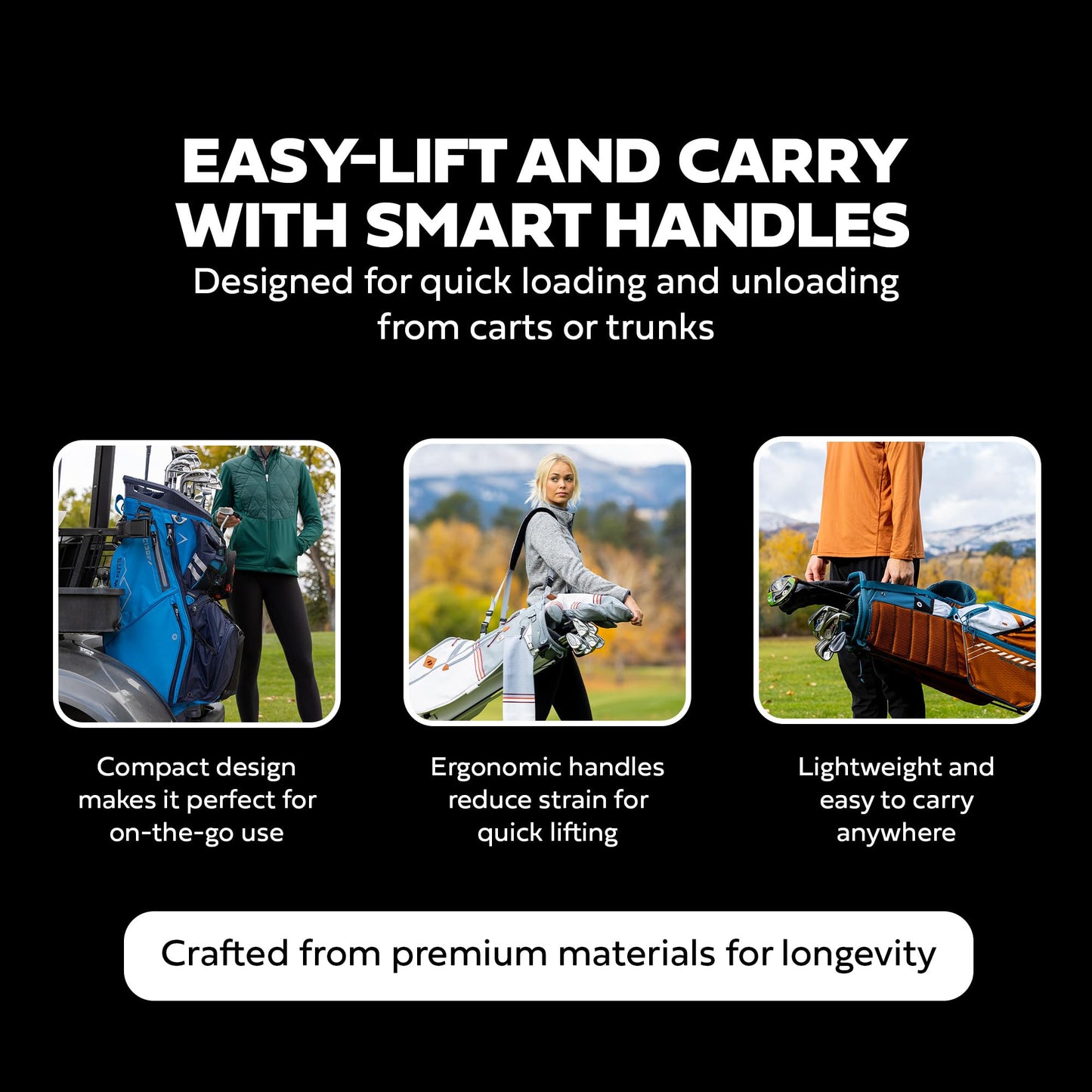 Ad image of Sun Mountain golf product features