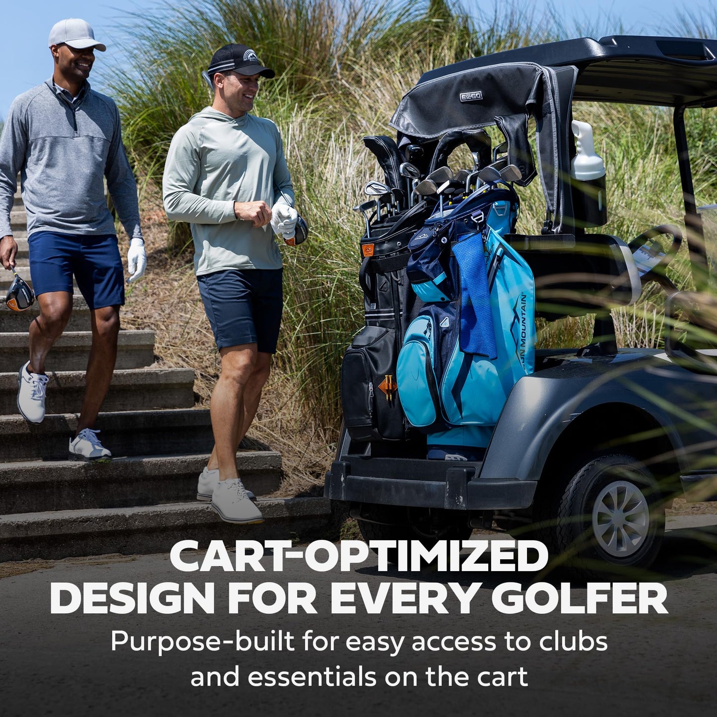 Ad image of Sun Mountain golf product features