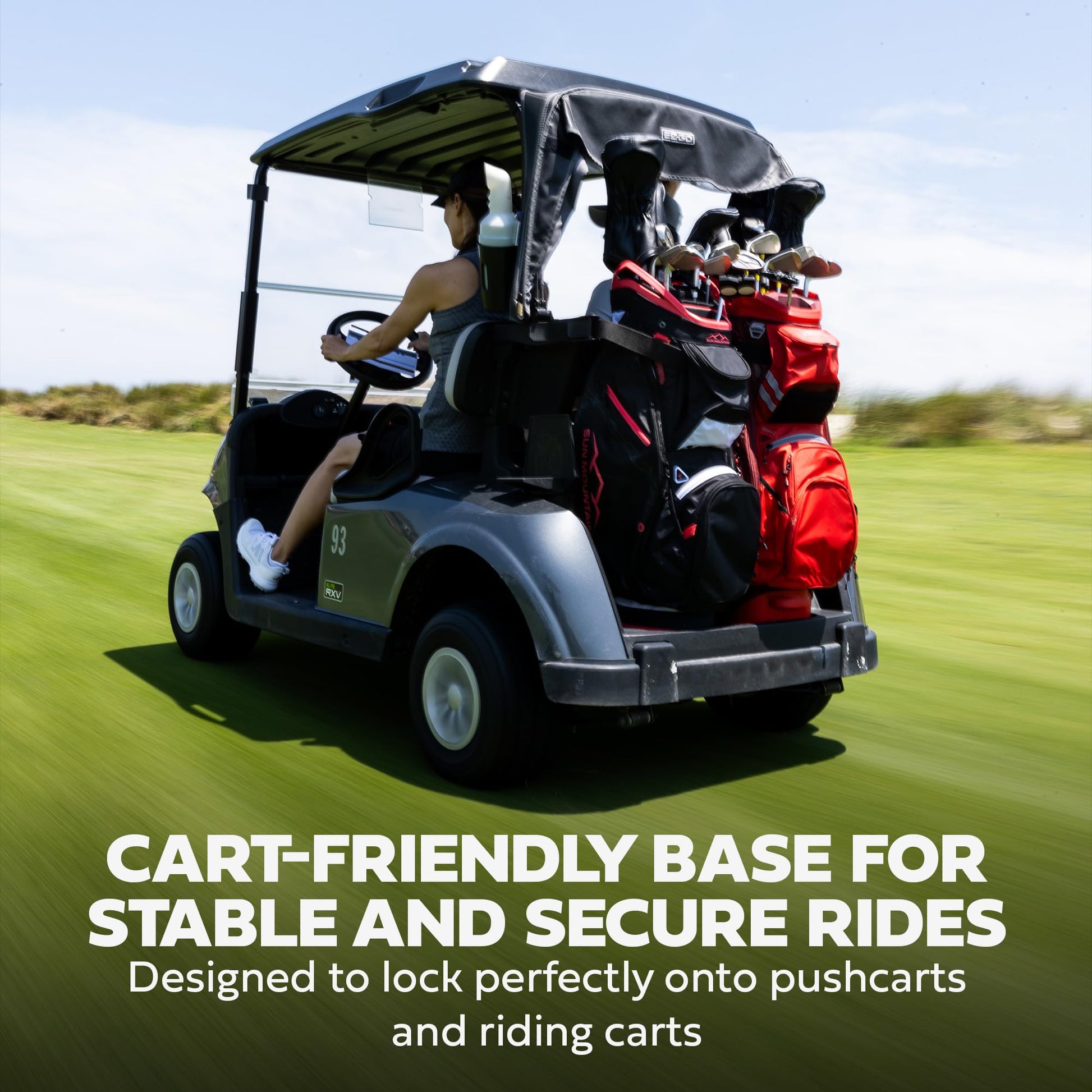 Ad image of Sun Mountain golf product features