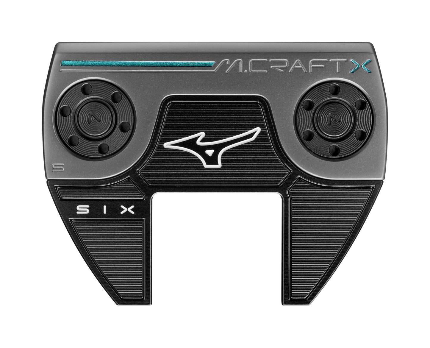 Product image of Mizuno golf putter on a white background