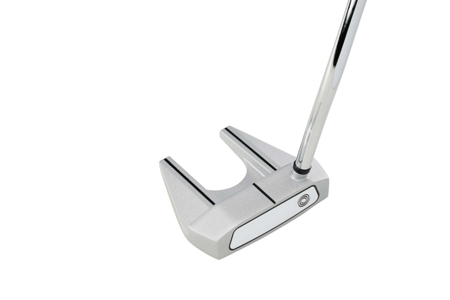 Golf putter with a white background