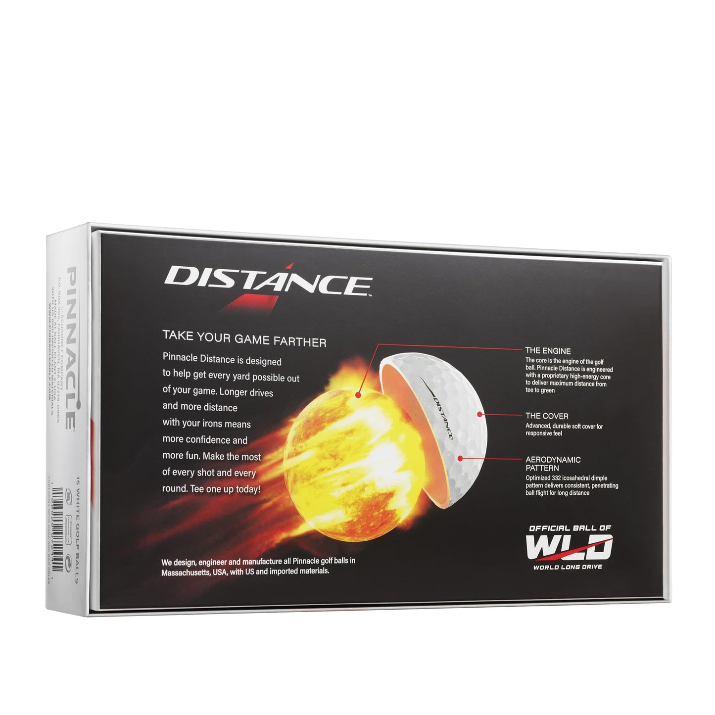 Pinnacle Distance Golf Balls - White - 15 Ball Pack