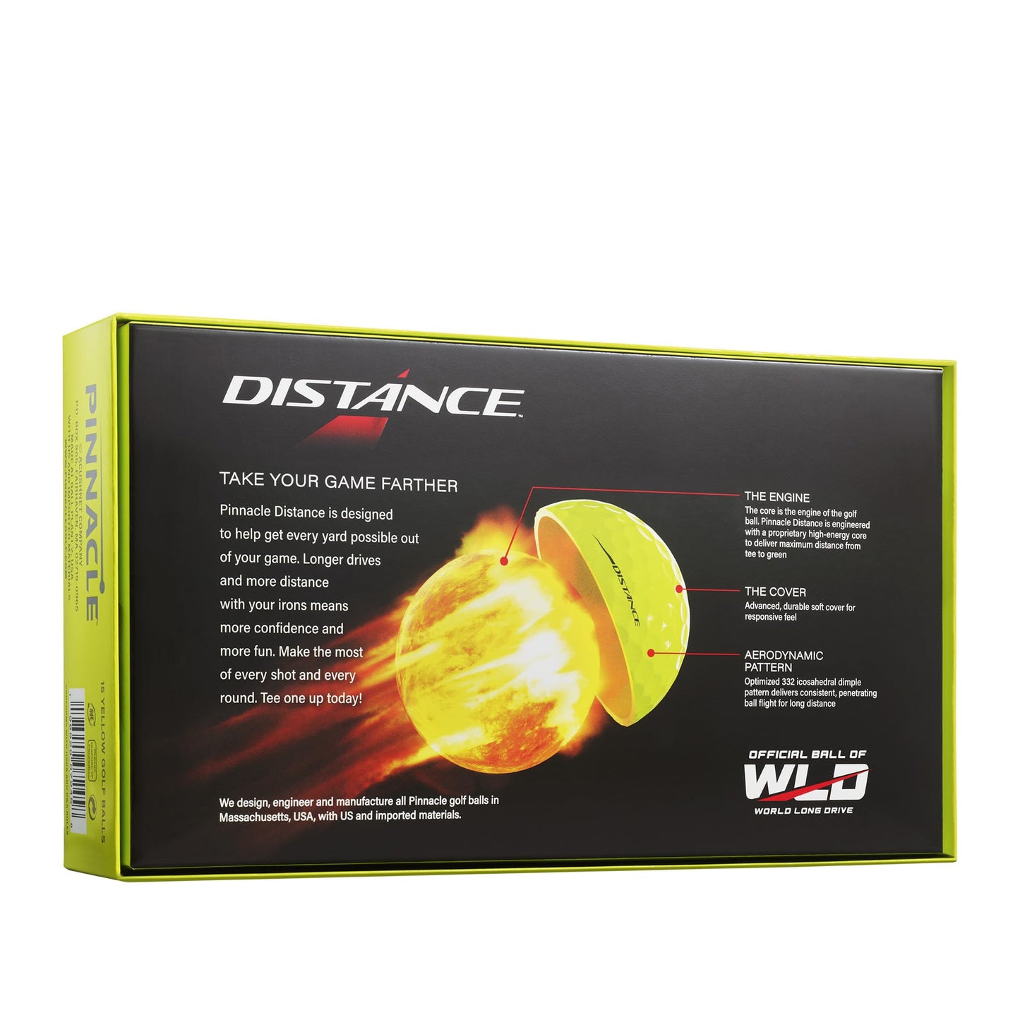 Pinnacle Distance Golf Balls - Yellow - 15 Ball Pack