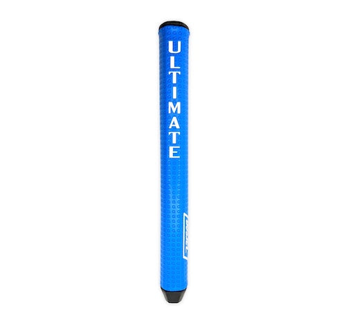 Product image of a blue Garson Ultimate putter golf grip on a white background