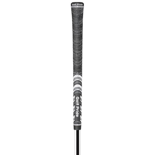Golf club grip with brand logo on a white background