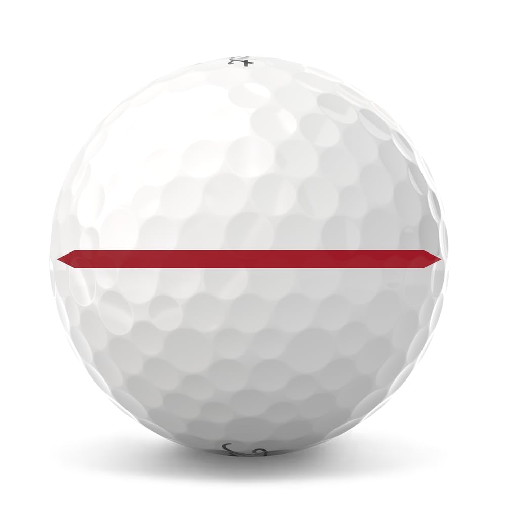 Titleist 2025 Pro V1x Performance Alignment Golf Balls - Red - Dozen