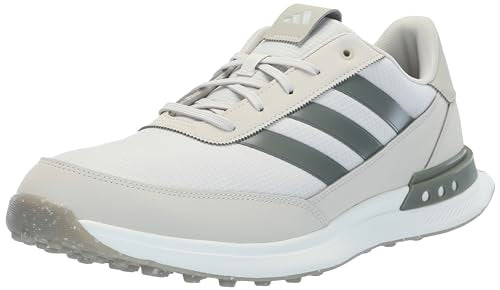 White and gray Adidas shoe on a white background