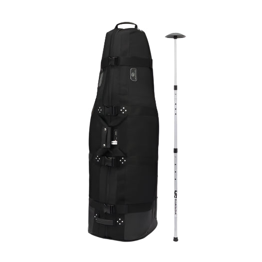 Product image of a Club Glove golf travel bag in black on a white background