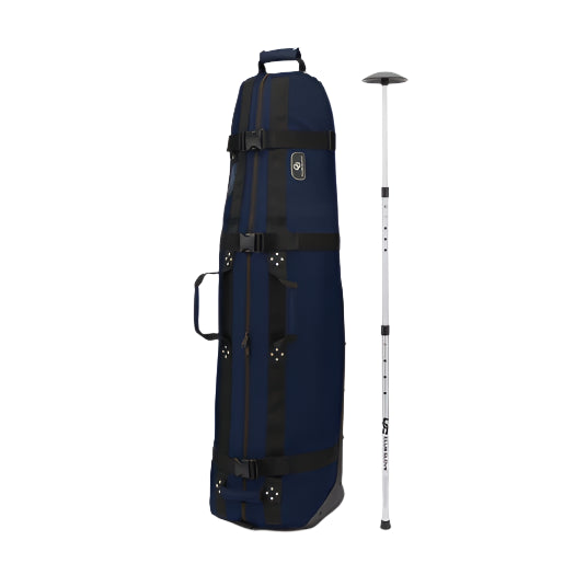 Product image of a Club Glove golf travel bag in navy on a white background