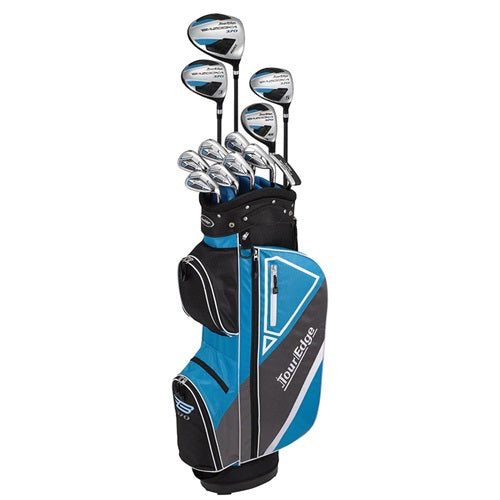 Product image of a Tour Edge golf package set on a white background