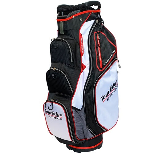 Product image of a Tour Edge Exotics golf cart bag on a white background
