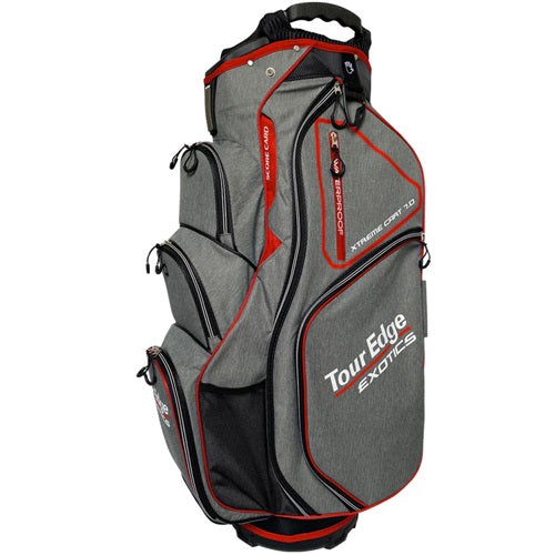 Product image of a Tour Edge Exotics golf cart bag on a white background