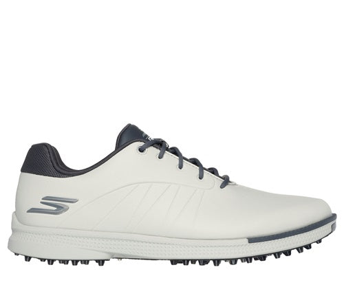 An image of Skechers Go Golf Tempo GF Golf Shoes - Natural / Gray - 8.5 on a white background