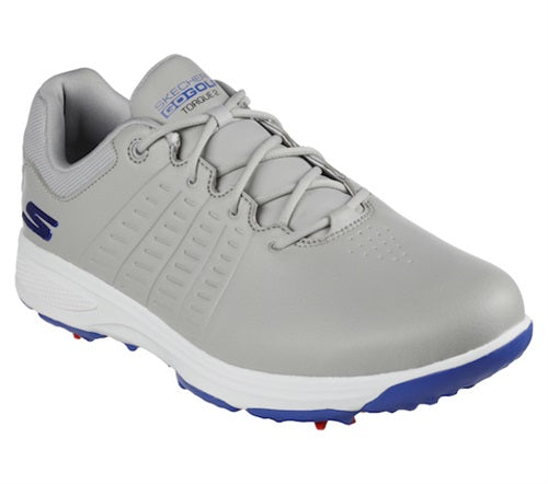 An image of Skechers Go Golf Torque 2 Golf Shoes - 214027 - Gray/Blue - 8.5 on a white background
