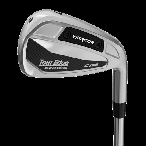 An image of Tour Edge Golf Exotics C725 4-PW,AW Proj X Denali Blue 80G 5.5 R-Flex on a white background