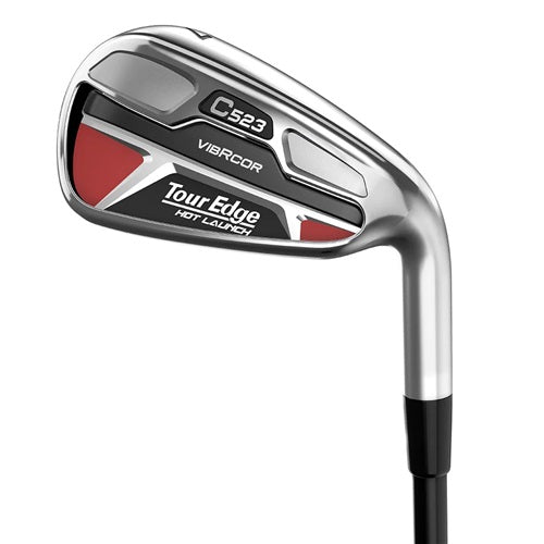 An image of Tour Edge Golf Hot Launch C523 Graphite Iron Set - 5-AW - Mamiya 50 A-Flex - LH on a white background
