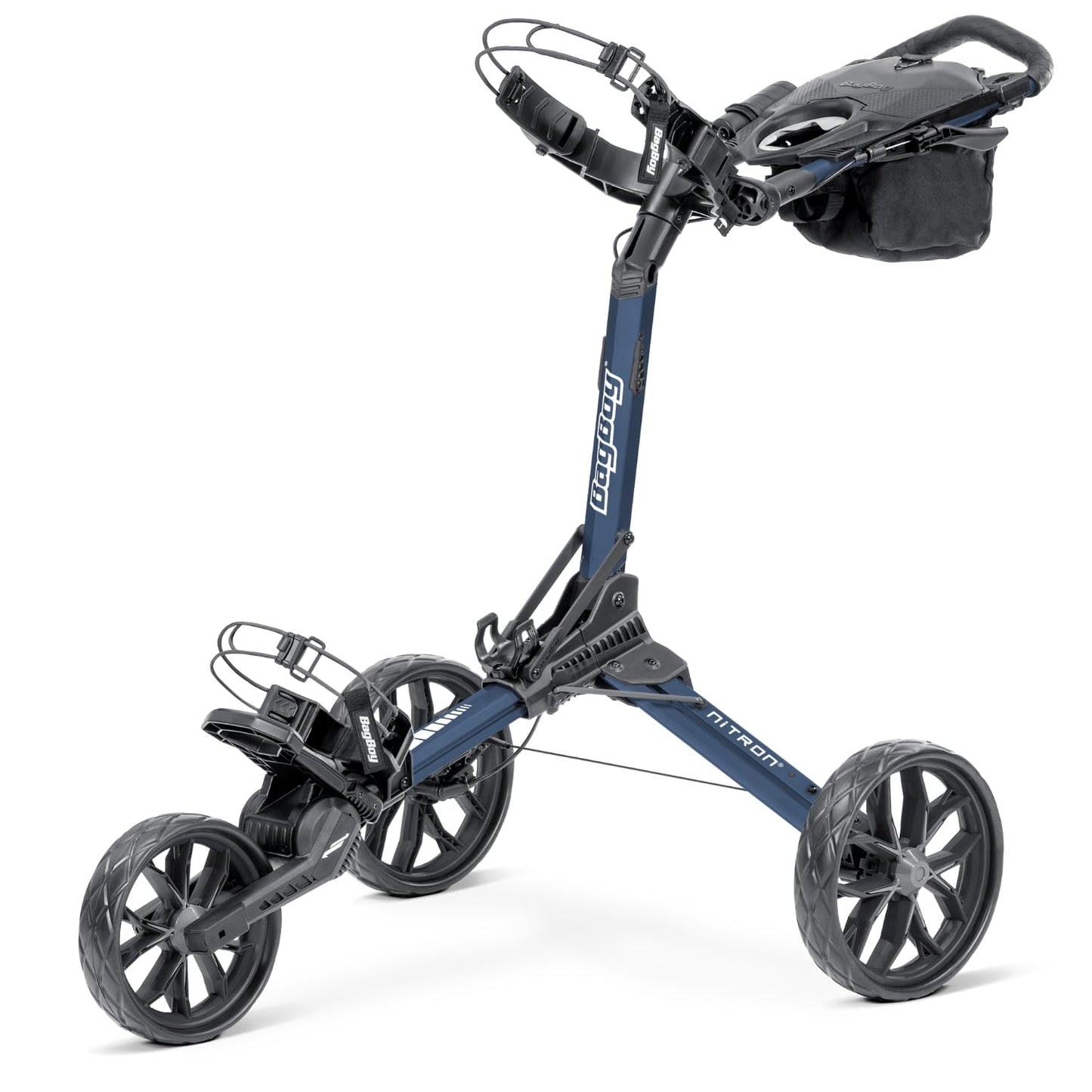 An image of Nitron Push Cart - Navy/Charcoal on a white background