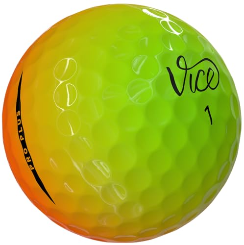 Golf ball with 'Vice' branding on a white background