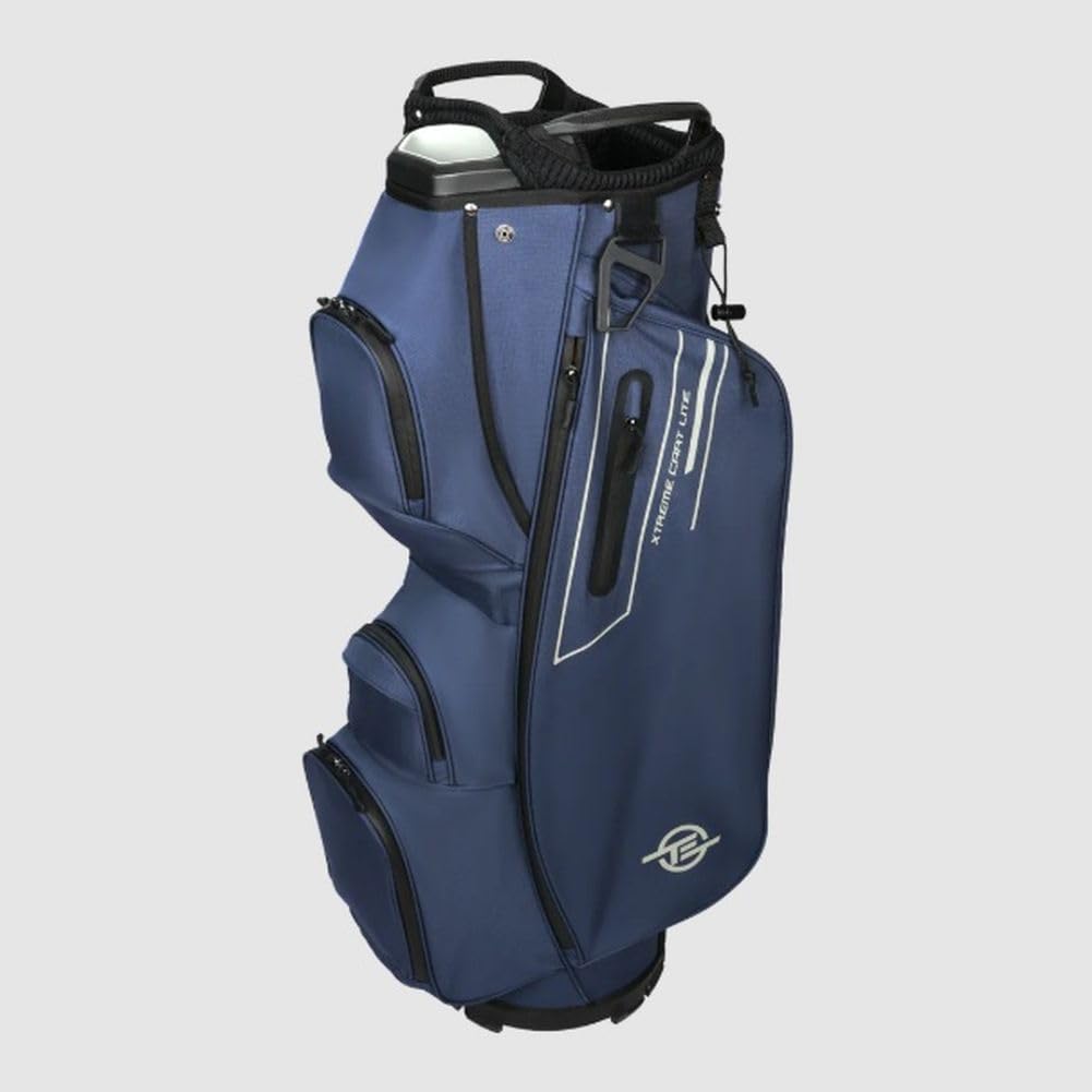 An image of Tour Edge Extreme Cart Lite Golf Bag - Navy on a white background