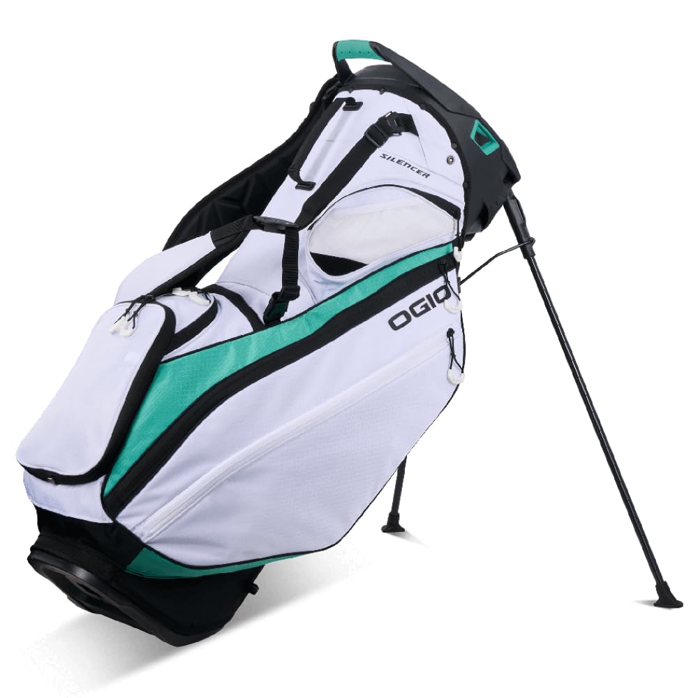 An image of a OGIO 2026 Silencer Hybrid Golf Stand Bag - Pinseeker on a white background
