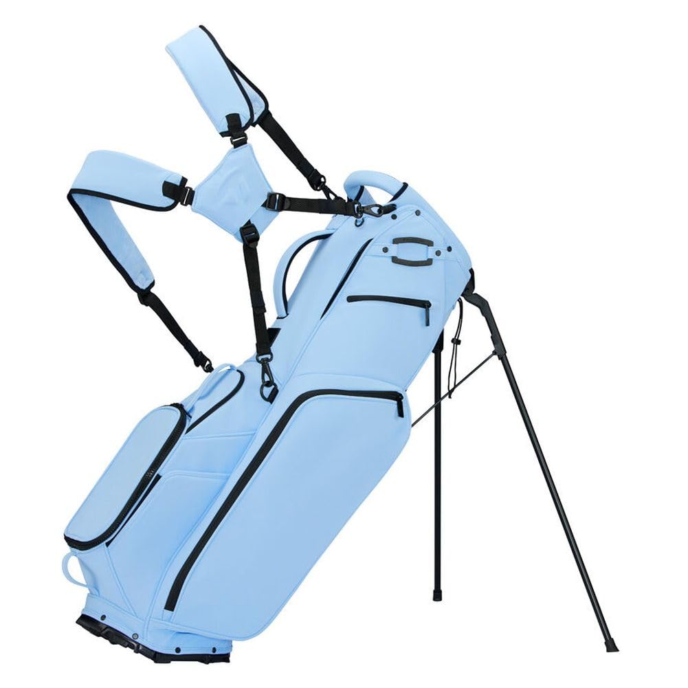 An image of a TaylorMade 2026 Signature L5 Golf Stand Bag - Light Blue on a white background