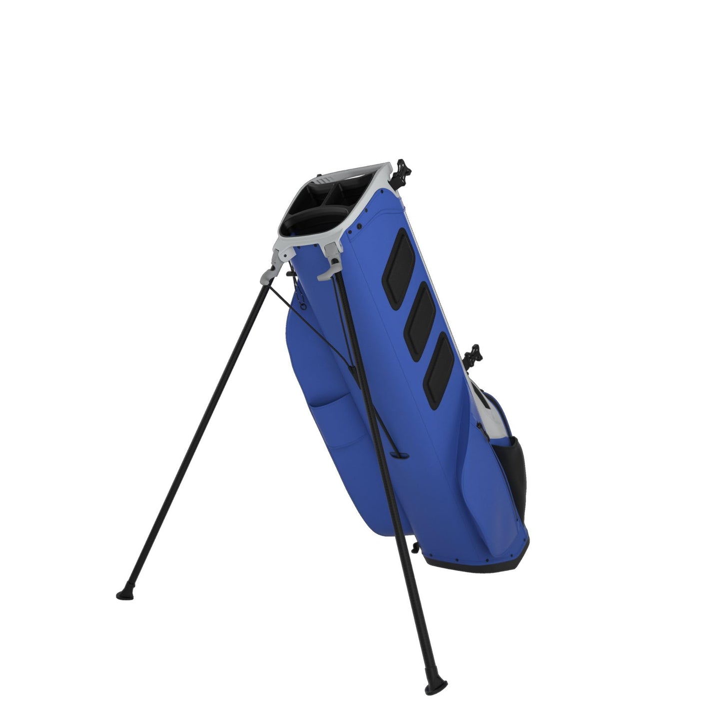 A product image of a Callaway HL Zero L Golf Stand Bag - Silver / Neptune on a white background