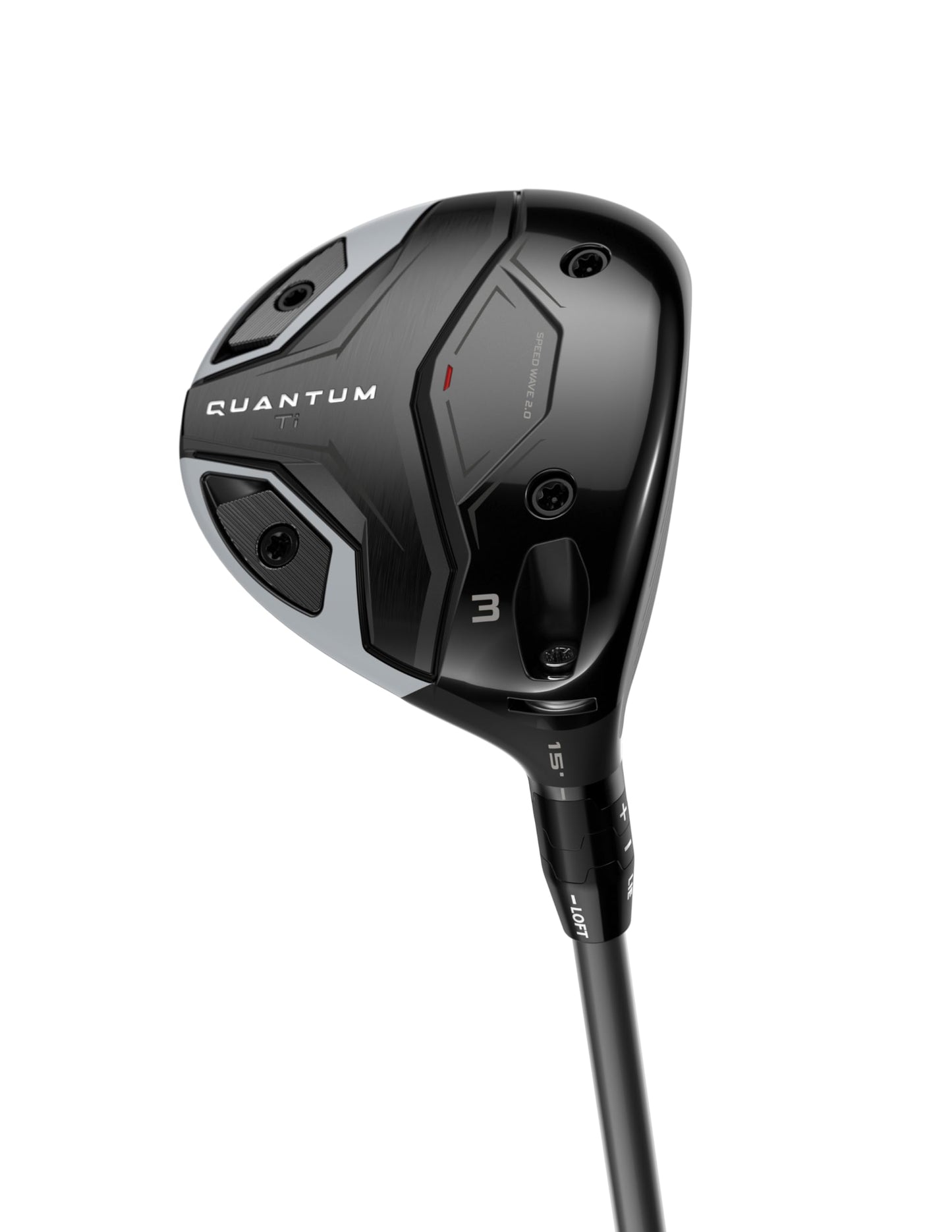 A product image of a Callaway Quantum TI Fairway Wood on a white background