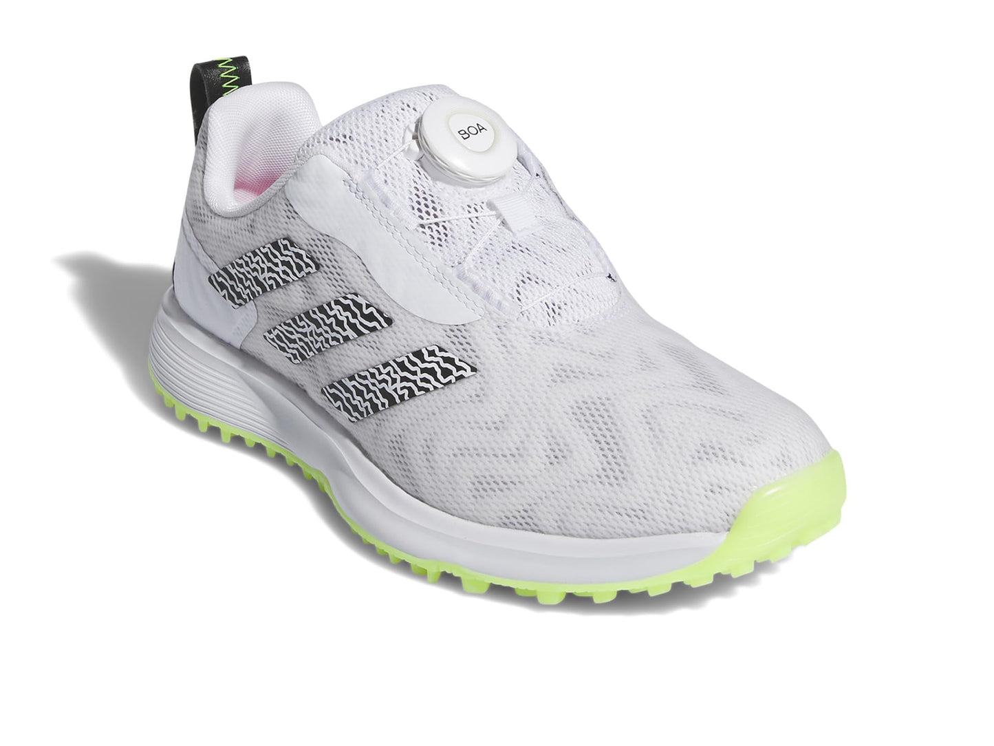 A product image of a Adidas CodeChaos BOA 2025 Junior Golf Shoes on a white background