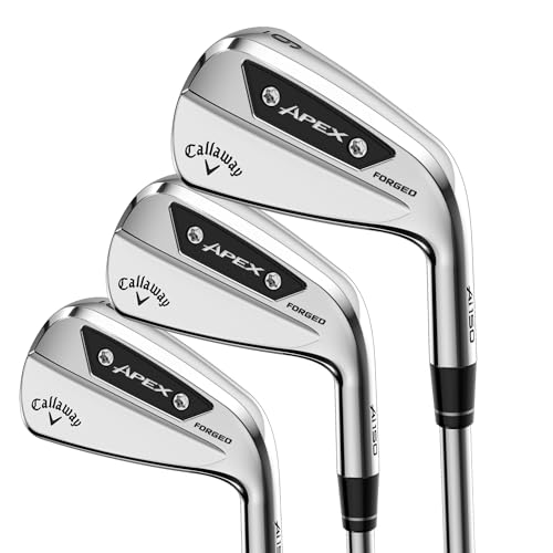 A product image of a Callaway Apex AI150 Iron Set - Steel on a white background