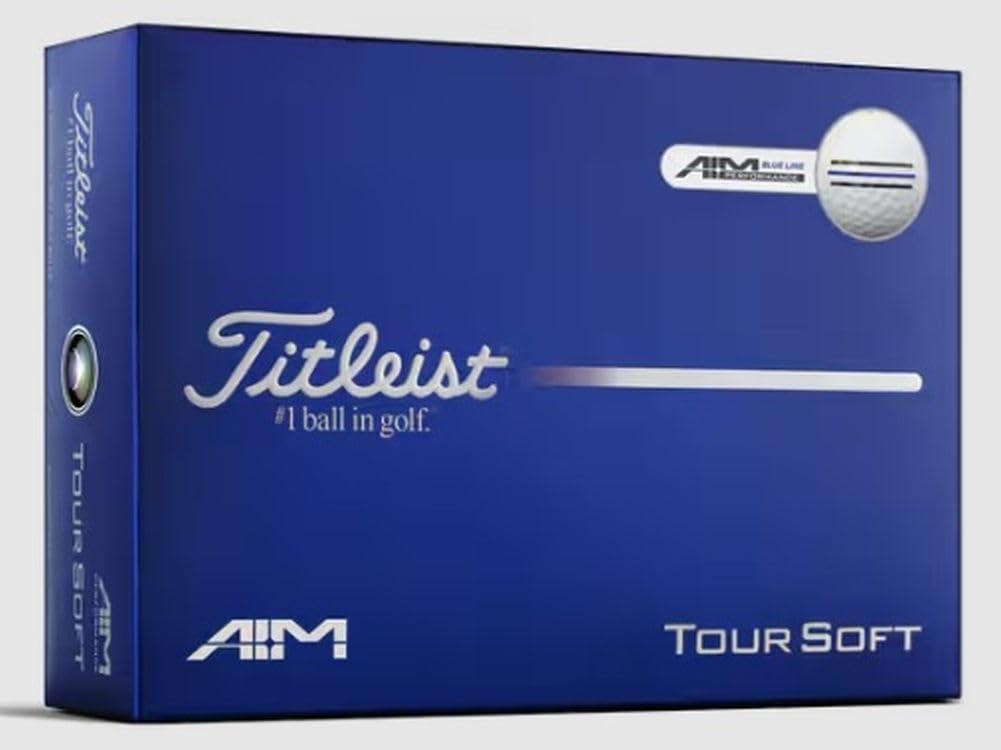 Titleist Tour Soft AIM Golf Balls - Dozen - Blue