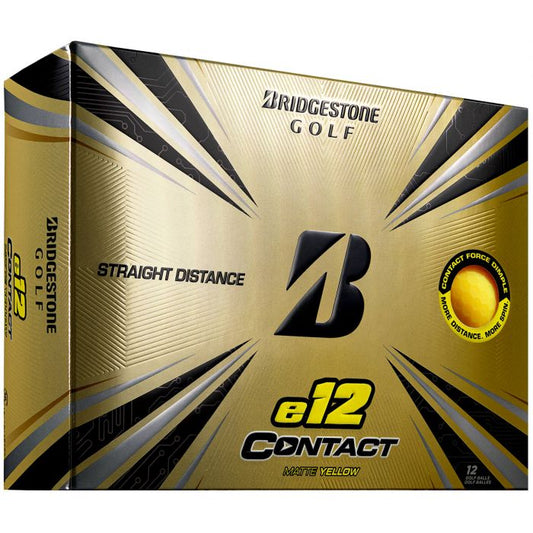 Bridgestone E12 Contact Matte Yellow Golf Balls