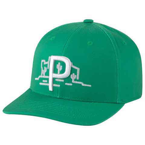 PUMA P 110 Cactus Snapback Hat Cap  Green One Size NEW #30837