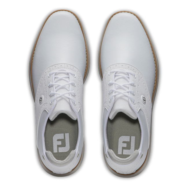 FootJoy Women's Traditions Golf Shoes - White / White