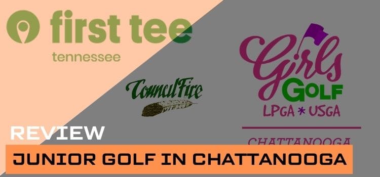 Ad image with logos of companies who support junior golf in Chattanooga Tennessee.