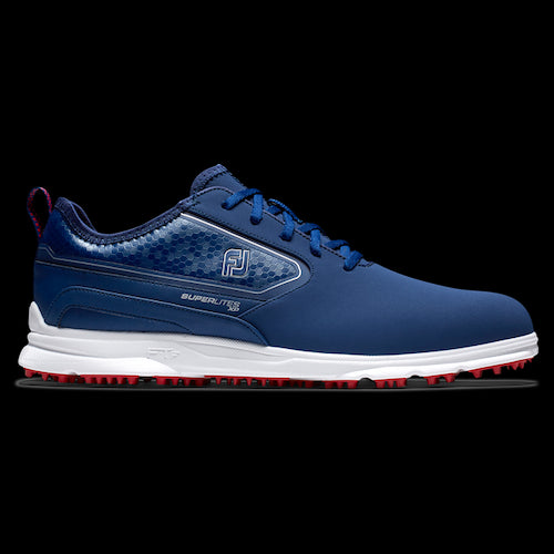 Footjoy SuperLites XP Golf Shoes - Navy / White / Red