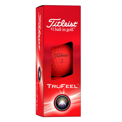 Titleist TruFeel 2024 Golf Balls - Matte Red - Dozen