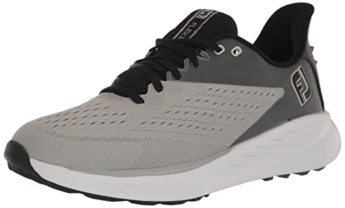 FootJoy Flex XP Spikeless Golf Shoe - Gray/White/Black