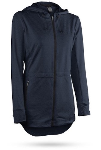 An image of Sun Mountain Women's Kintla Parka Navy - Extra Large on a white background