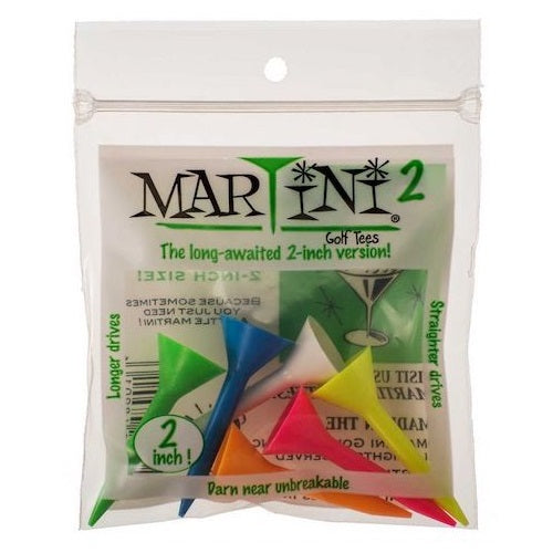 An image of NEW Martini Golf Tees 5 Count Assorted 2" on a white background