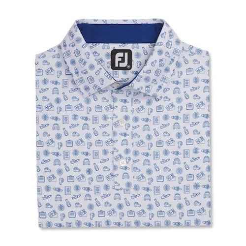 FootJoy Lisle Travel Print Self Collar