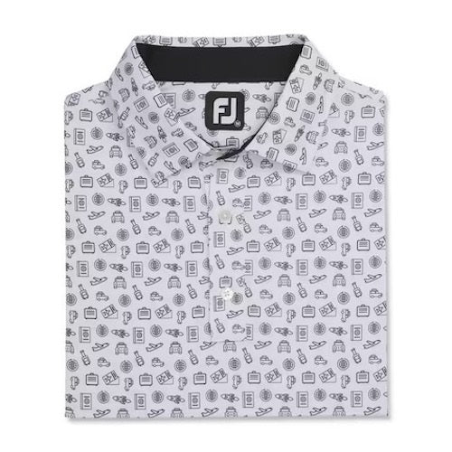 FootJoy Lisle Travel Print Self Collar