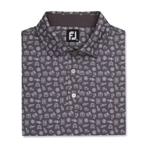 FootJoy Lisle Travel Print Self Collar