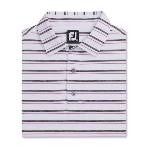 FootJoy Lisle Space Dyed Stripe Self Collar