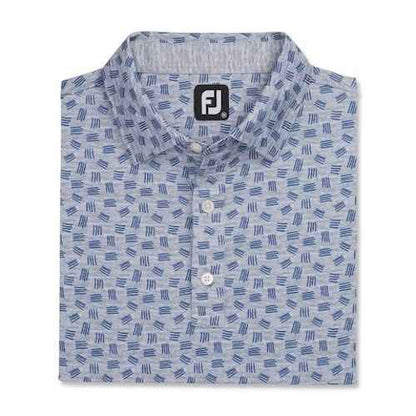 FootJoy Lisle Sketched Print Self Collar