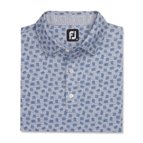 FootJoy Lisle Sketched Print Self Collar