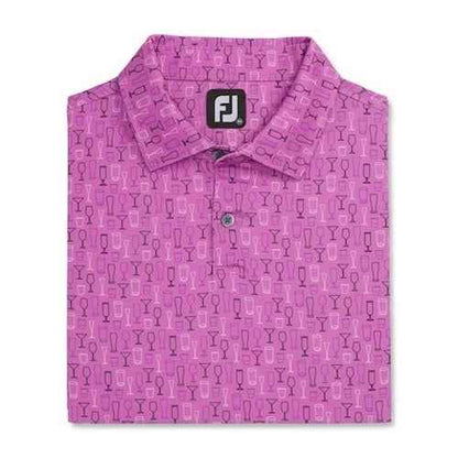 FootJoy Lisle Glass Print Self Collar
