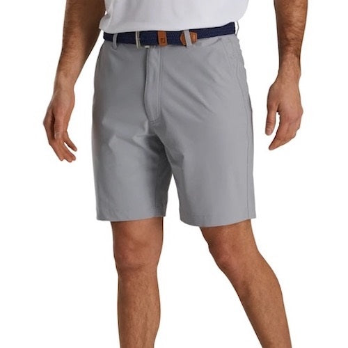 An image of a FootJoy Performance Knit Shorts - Grey - 44 on a white background